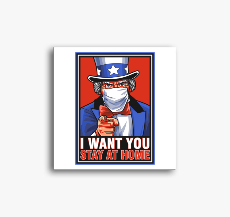 Maradj otthon 2.0 vászonkép