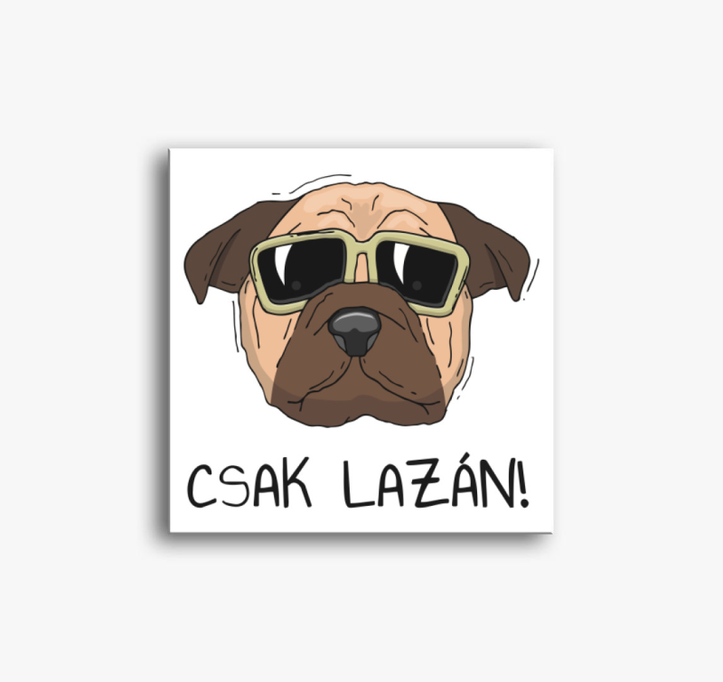 Laza kutya vászonkép