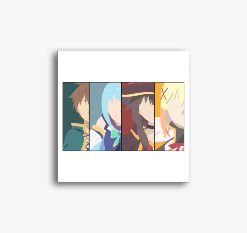 Konosuba karakterek vászonkép