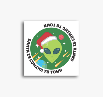 Ufós karácsonyi vász