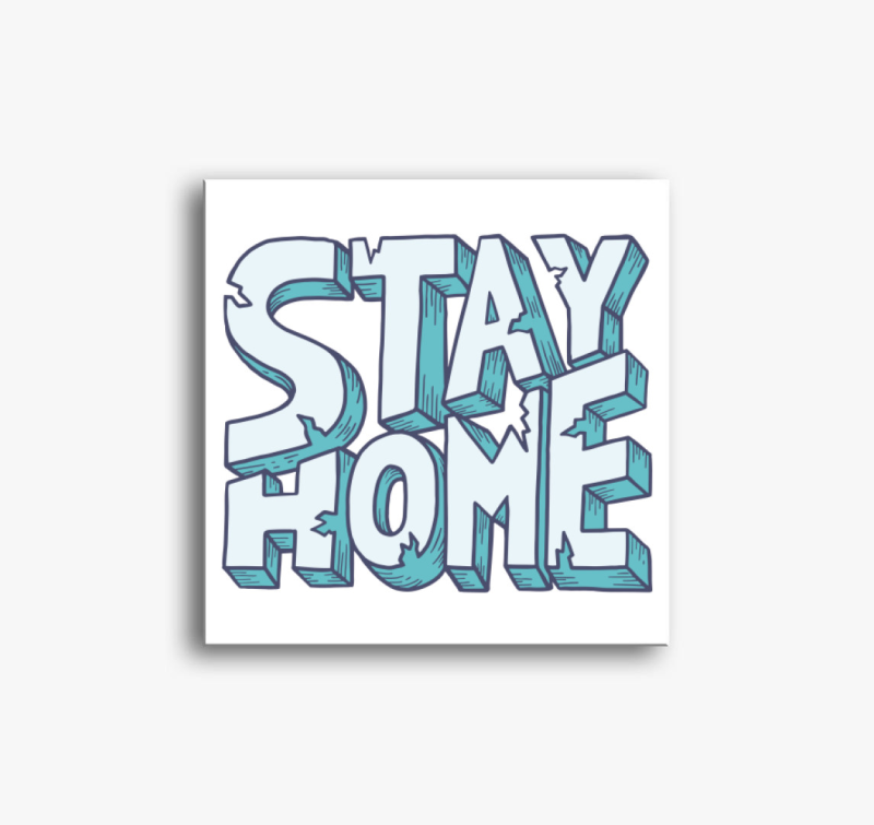 Maradj otthon 3.0 vászonkép