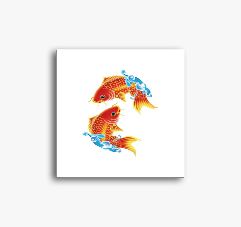 Koi halas vászonkép