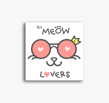 Macska imádós vászon