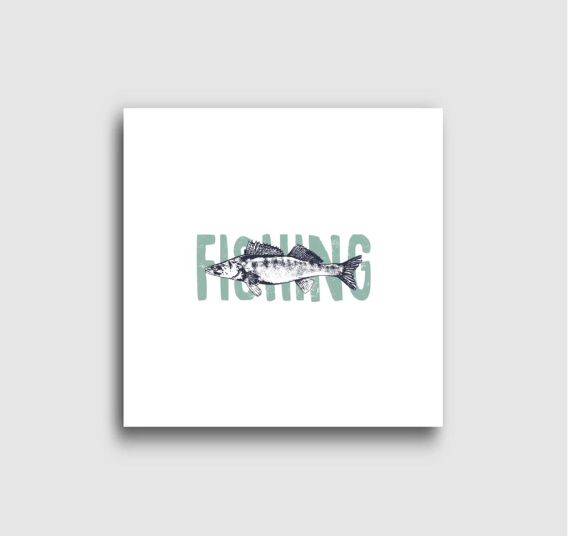 Süllő - Horgászos vászonkép