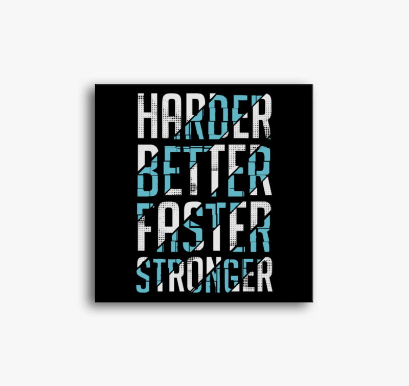 Daft Punk - Harder, better, faster, stronger vászonkép