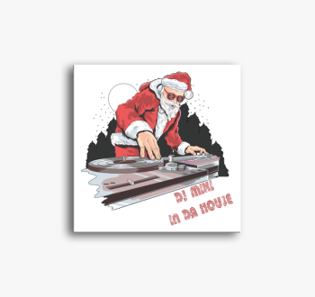 DJ mikulás vászonkép