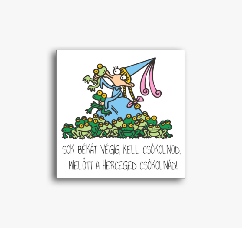Békacsókolgató hercegnő vászonkép