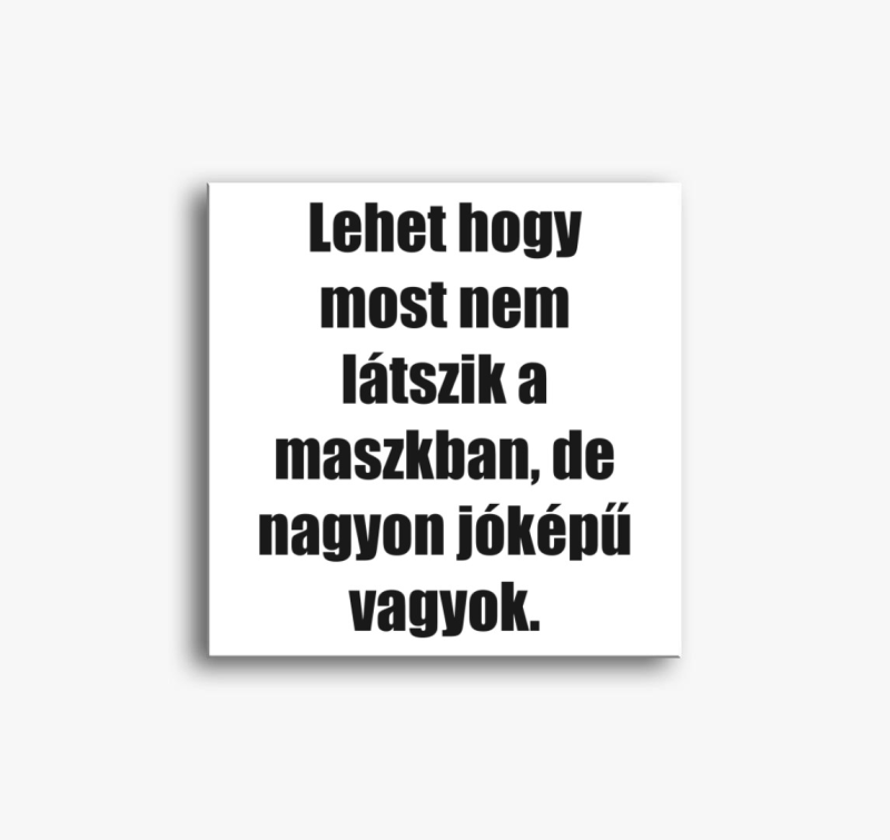 Kredit kapitány maszkos vászonkép