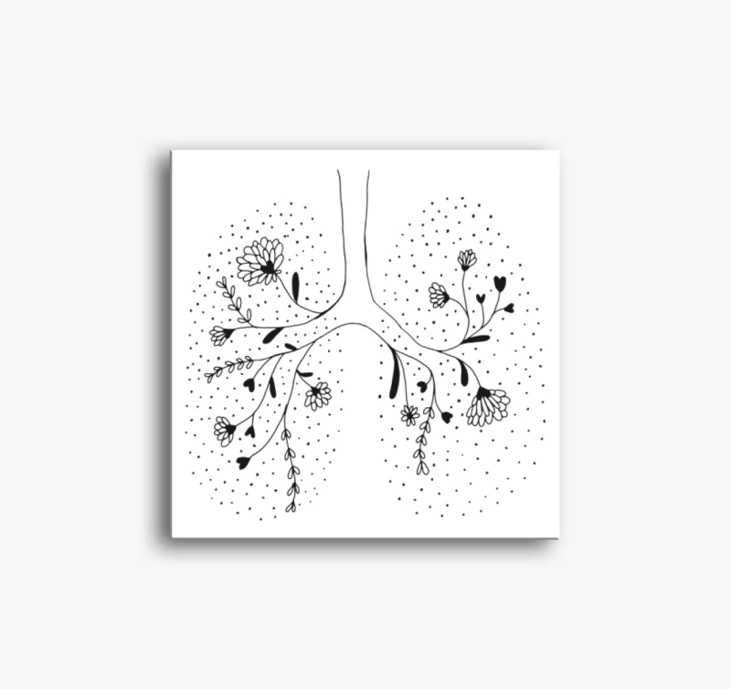 Lélegezz fel! negatív vászonkép