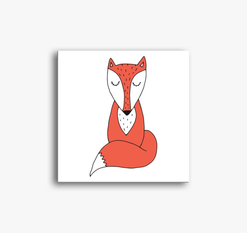 Róka 2.0 vászonkép