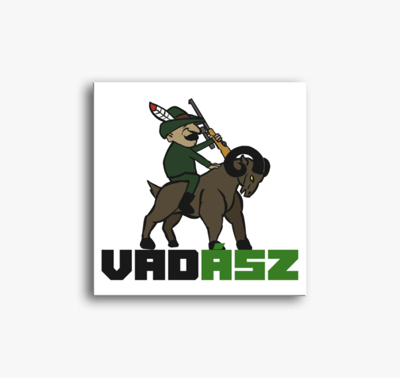 Vicces vadászos vászonkép