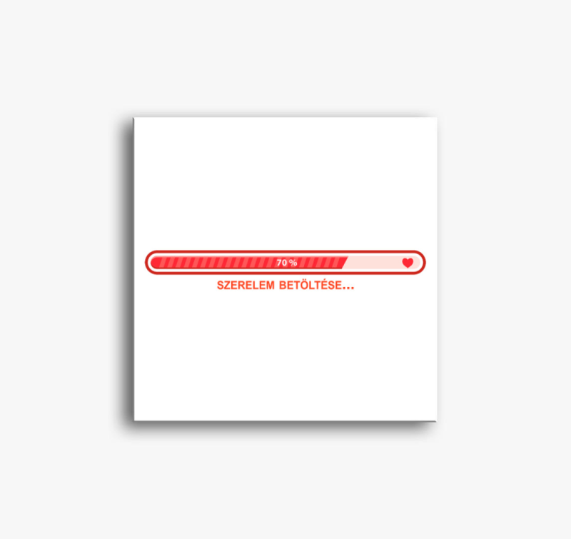 Szerelem betöltése -  kismama vászonkép
