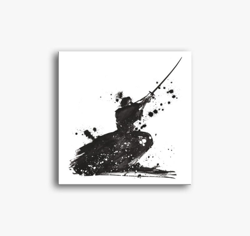 Szamurájos vászonkép