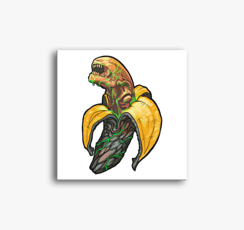 Alien banán vászonkép