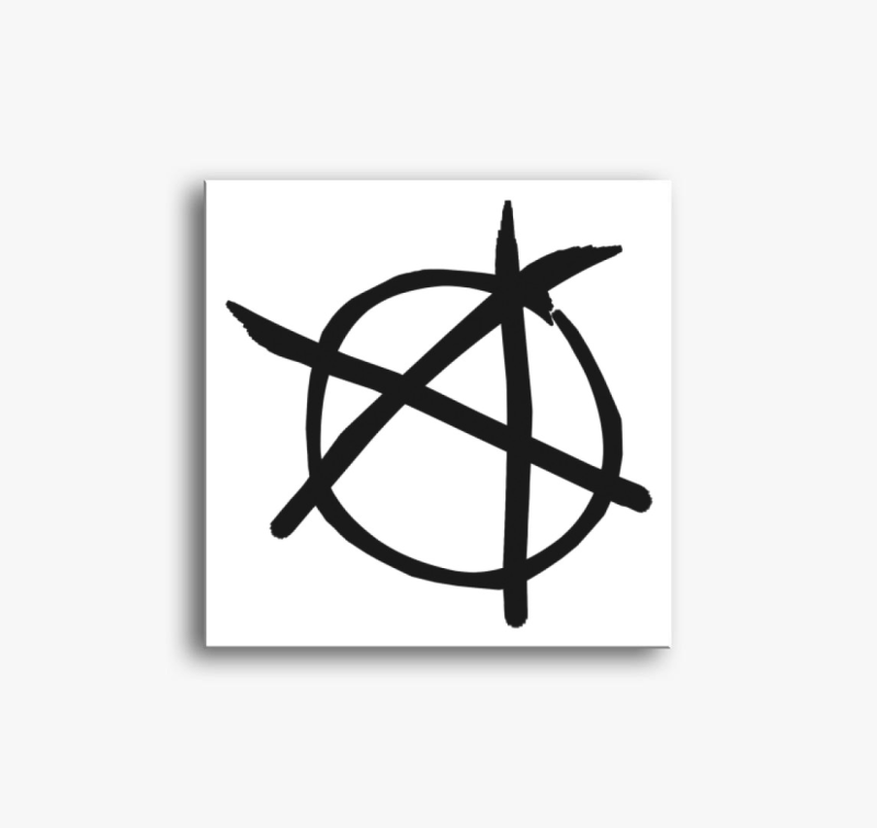 Anarchia szimbólum vászonkép