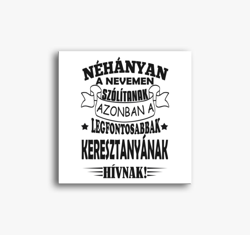 Keresztanyukáknak vászonkép