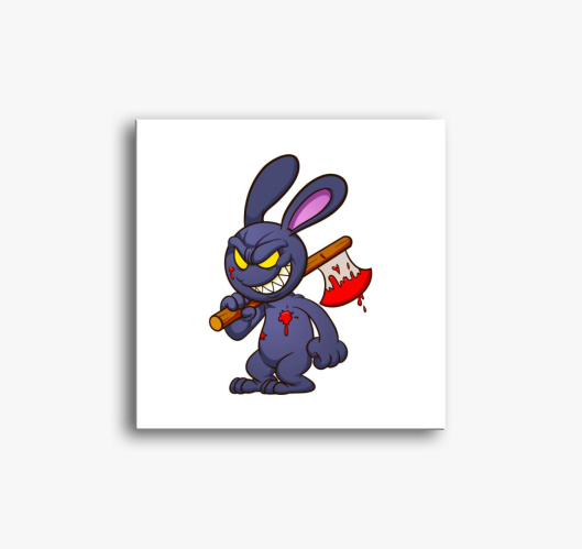 Baltás nyuszika vászonkép