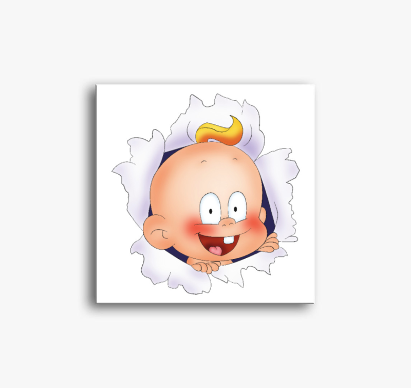 Baba van a pocakomban vászonkép