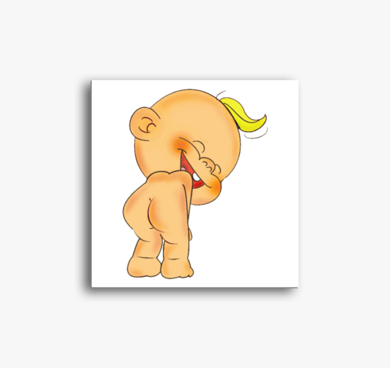 Mókás babát várok vászonkép