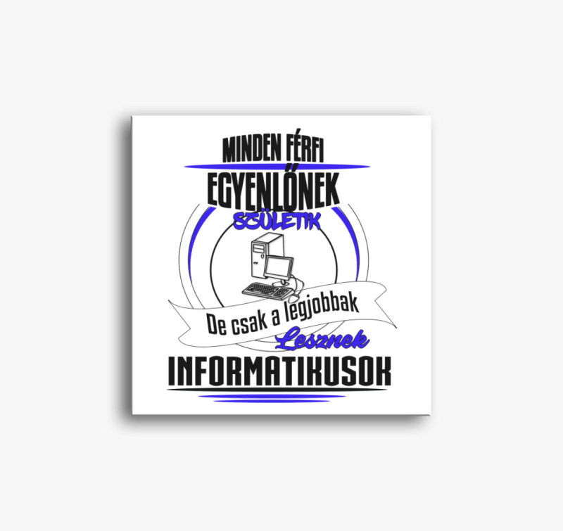 A legjobbak lesznek informatikusok vászonkép 
