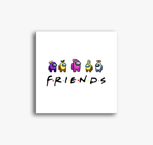 Among us friends vászonkép