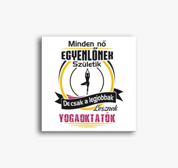 Yogaoktató vászonkép