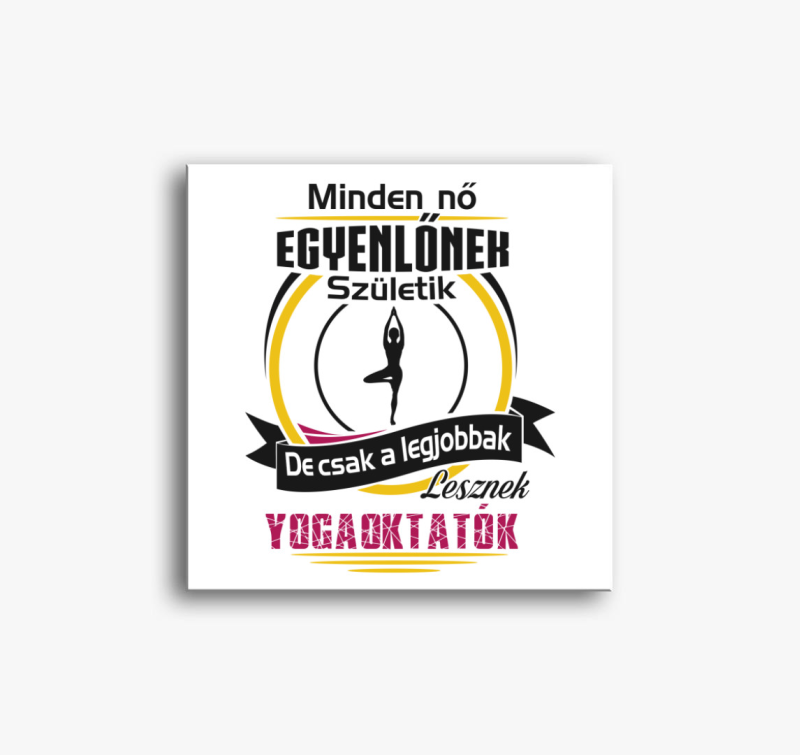 Yogaoktató vászonkép