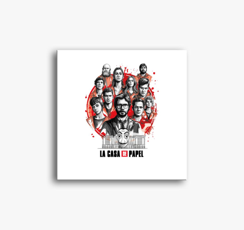 A nagy pénzrablás - La Casa de Papel vászonkép