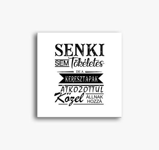 Tökéletes keresztapa vászonkép...