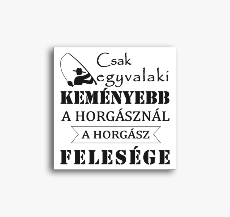 A horgász felesége vászonkép