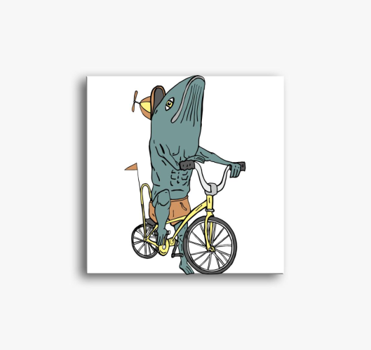 Bringás bálna vászonkép