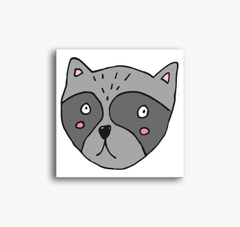 Megszeppent mosómedv...