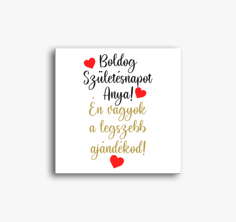 Boldog szülinapot Anya-gyerek vászonkép