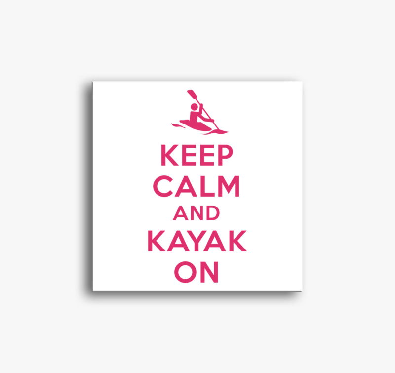 Keep calm keep kayak ON vászonkép
