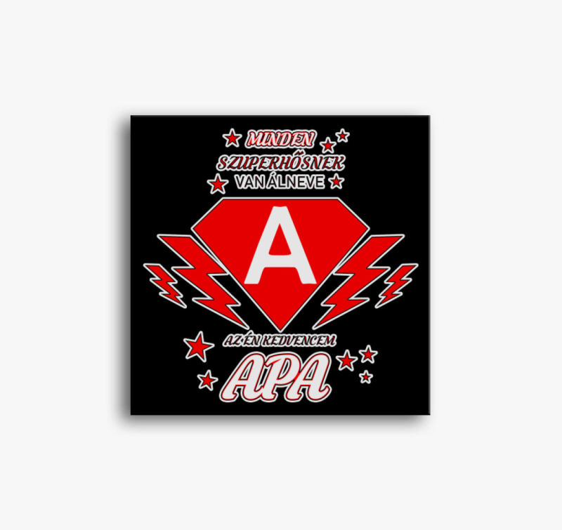 Apa a szuperhősöm vászonkép