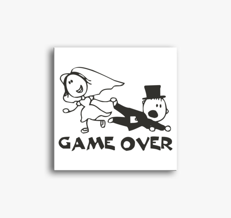 Game Over vászonkép (női/férfi változatban!)
