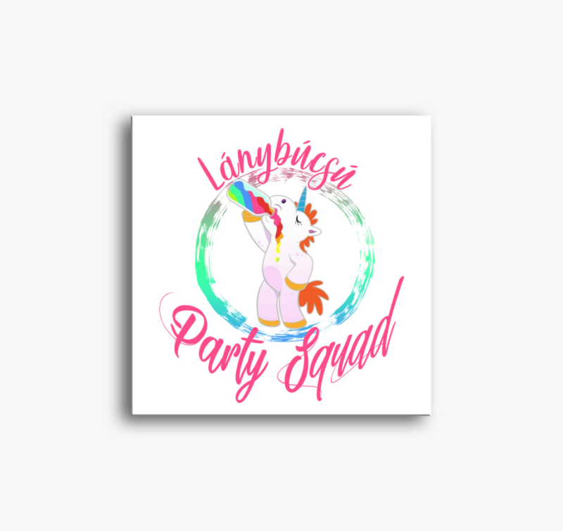 Lánybúcsú csapat vászonkép