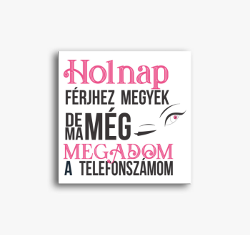 Holnap férjhez megye...