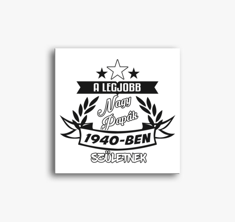 Legjobb nagypapa vászonkép