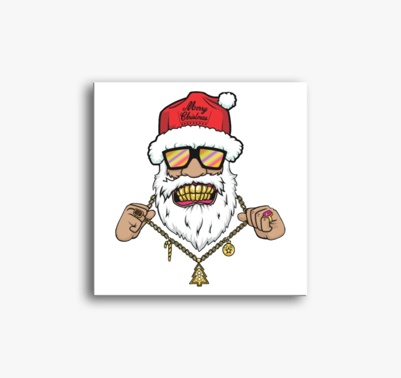 Gengszter Mikulás vászonkép