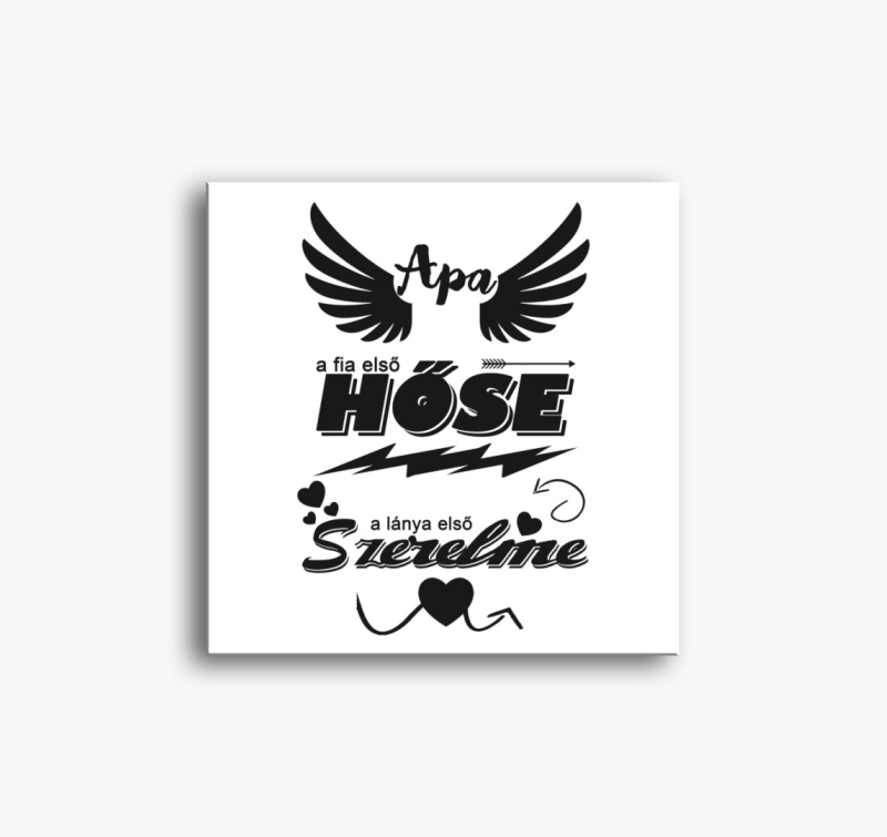 Apa fia első hőse lánya első szerelme vászonkép