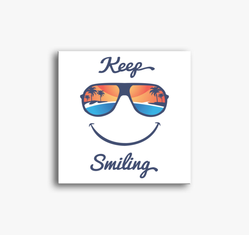 Keep Smiling  vászonkép - Pozitív embereknek 