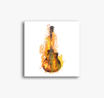 Lángoló Gitár vászon