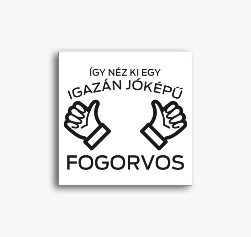 Így néz ki egy jóképű fogorvos vászonkép