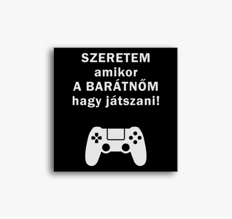 Szeretem mikor a barátnőm hagy játszani vászonkép