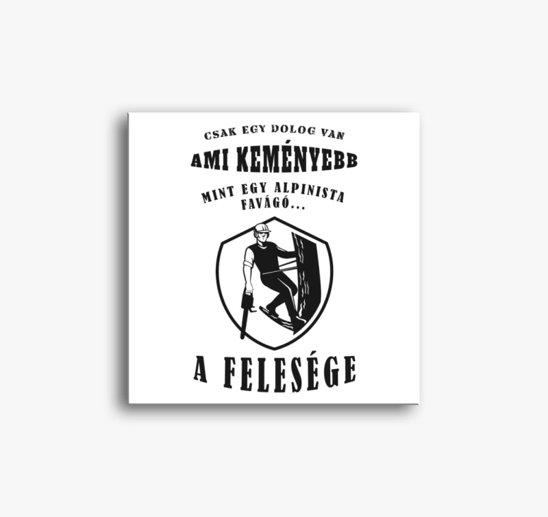Alpinista feleség vászonkép