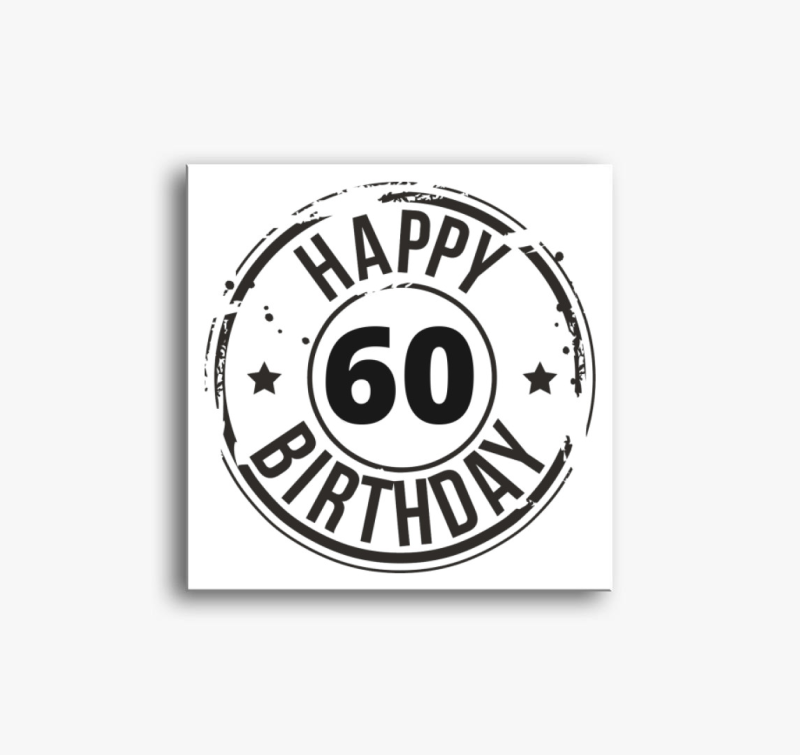 Happy Birthday vászonkép  - Megadható Életkorral -