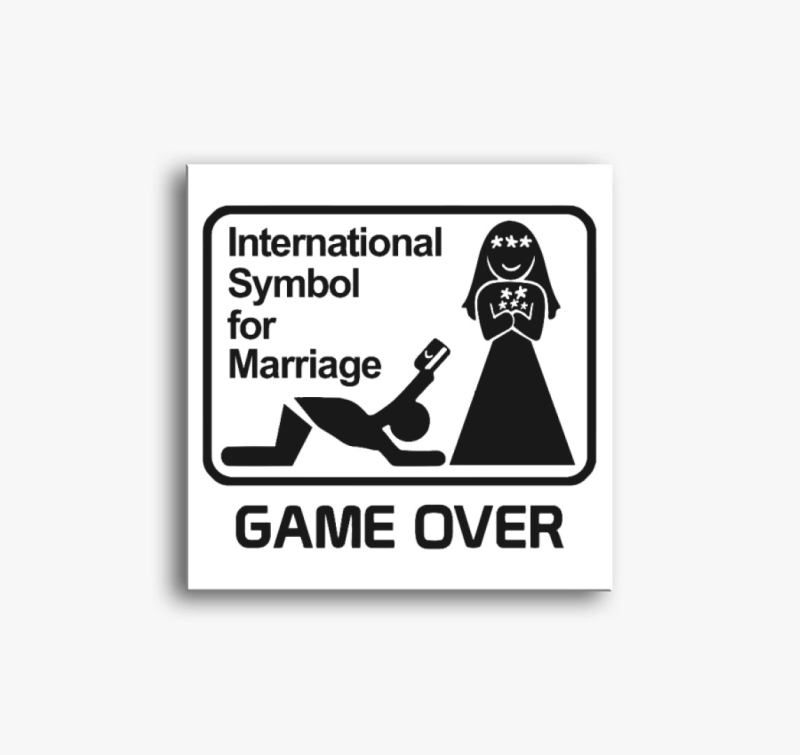 Nemzetközi Game Over legénybúcsú vászonkép