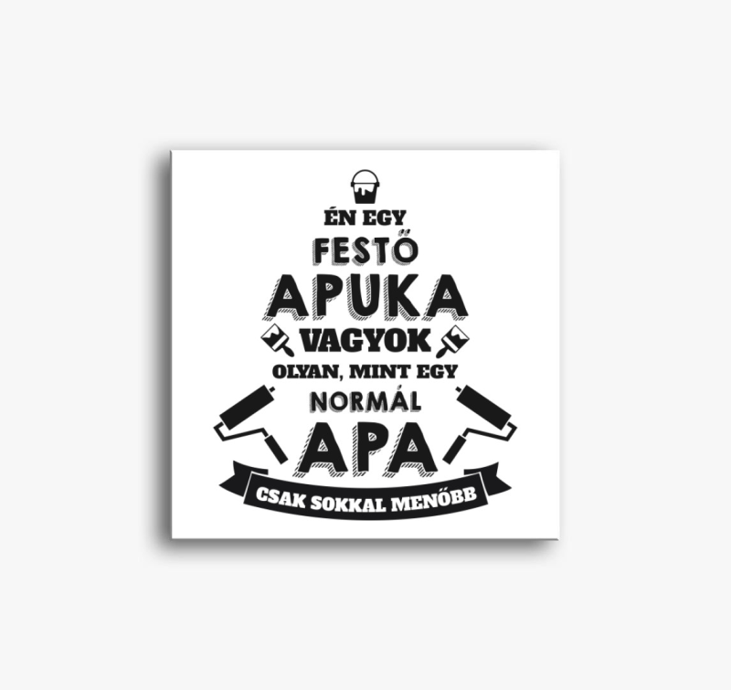 Festő apuka vászonkép