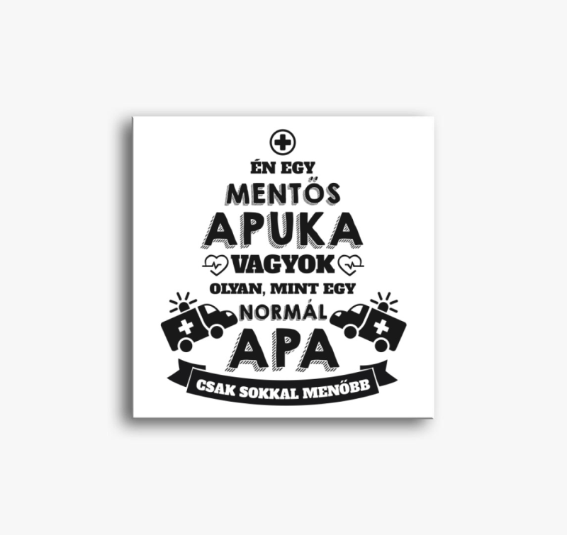 Mentős apuka vászonkép